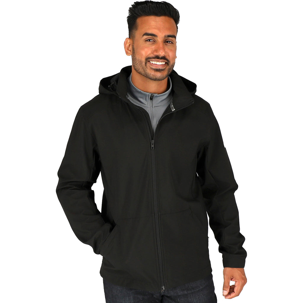 Trimark Men's Black Manzano Eco Softshell Jacket