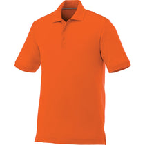 Elevate Men's Orange Crandall Short Sleeve Polo