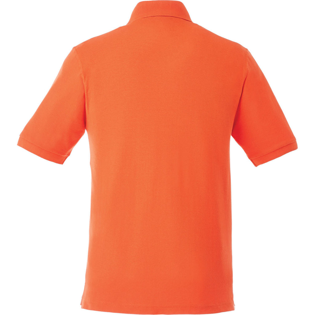 Elevate Men's Orange Belmont Short Sleeve Polo