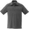 Elevate Men's Heather Dark Charcoal Antero Short Sleeve Polo