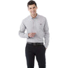 Elevate Men's Silver Irvine Oxford Long Sleeve Shirt