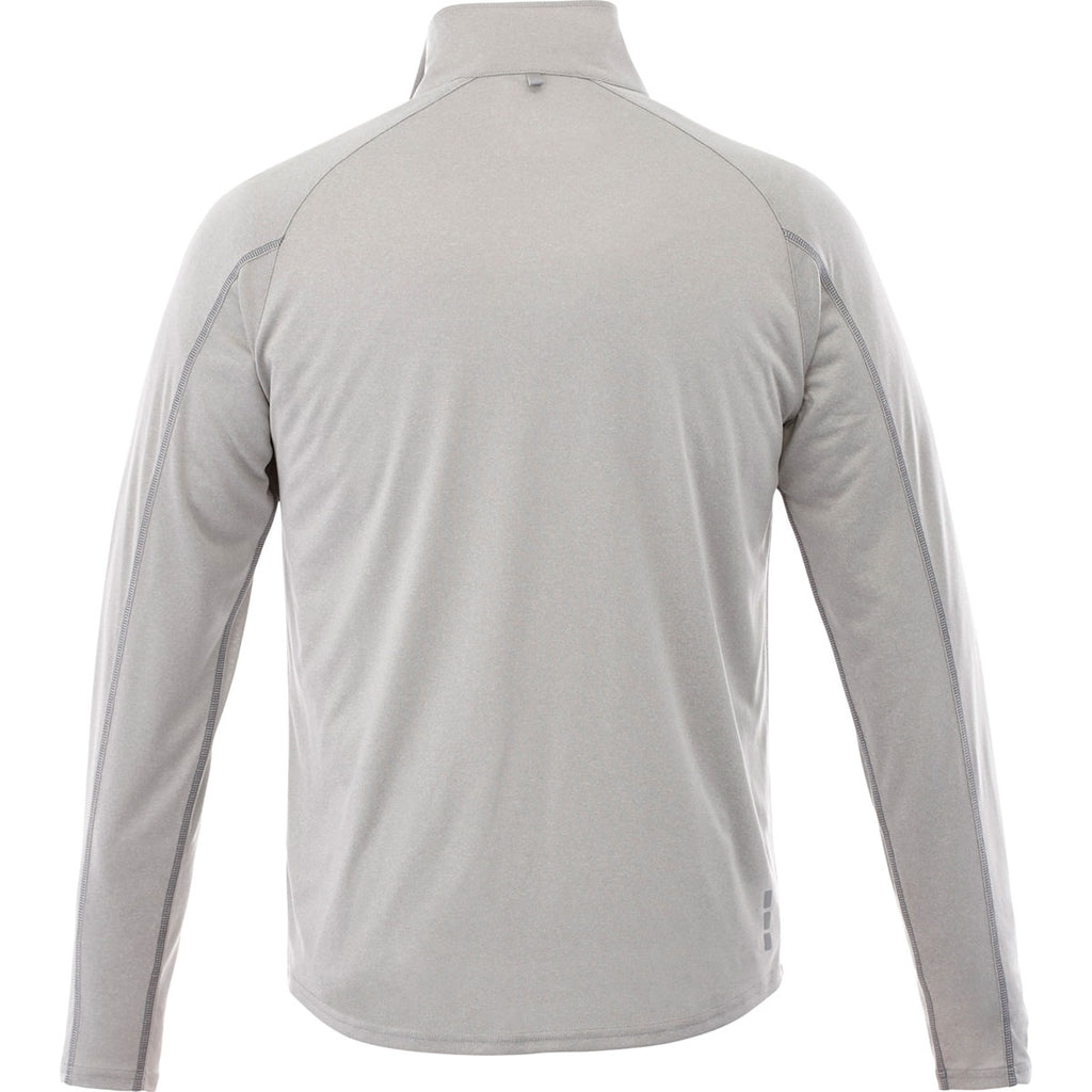 Elevate Men's Silver Heather Taza Knit Quarter Zip