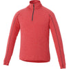 Elevate Men's Team Red Heather Taza Knit Quarter Zip