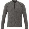 Elevate Men's Heather Dark Charcoal Quadra Long Sleeve Shirt