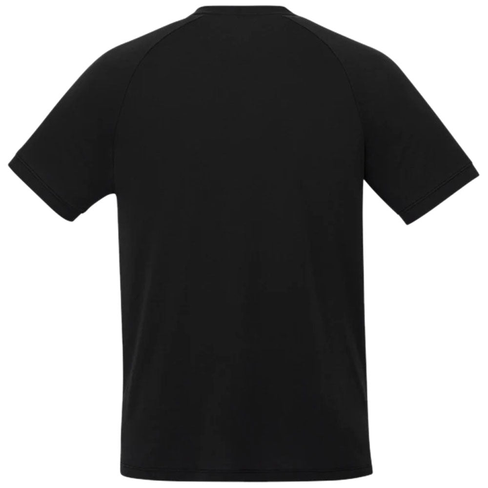 Elevate Men's Black Somoto Eco Short Sleeve Henley