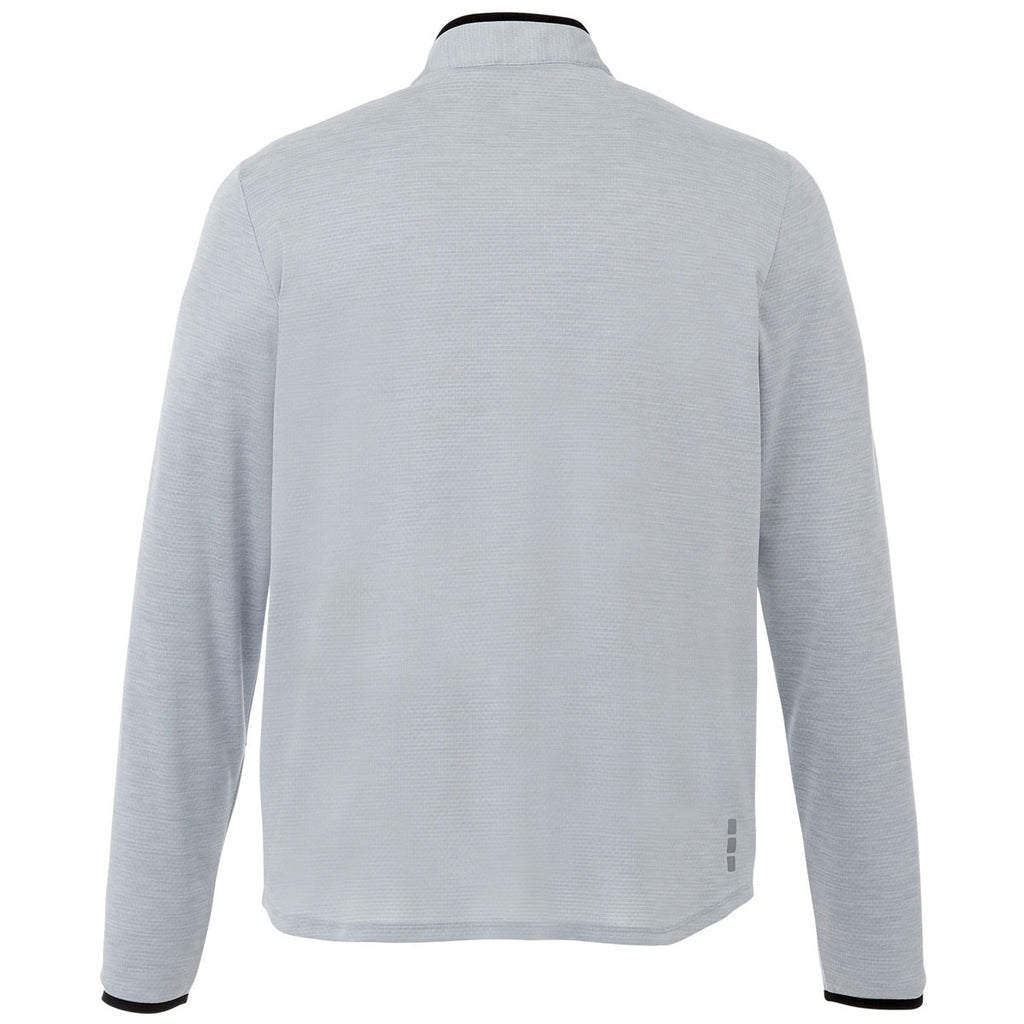 Elevate Men's Light Heather Grey Mather Knit Half Zip