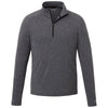 Elevate Men's Heather Dark Charcoal Asgard Eco Knit Quarter Zip