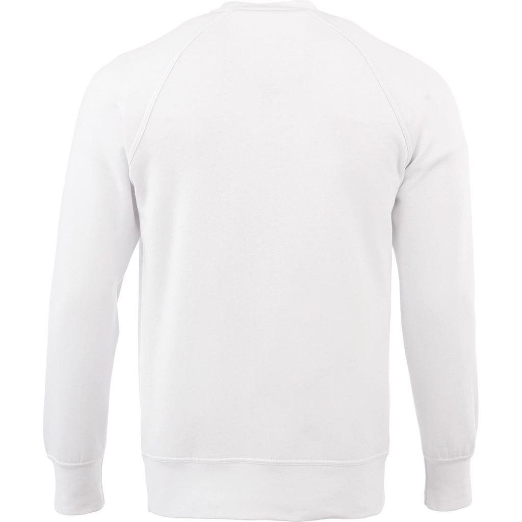 Elevate Men's White Krueger Fleece Crew