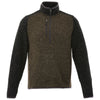 Elevate Men's Loden Heather/Black Smoke Heather Vorlage Half Zip Knit Jacket