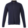 Elevate Men's Metro Blue Heather Stratton Knit Quarter Zip