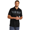 TravisMathew Men's Black Cabana Chest Stripe Polo