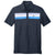 TravisMathew Men's Blue Nights Cabana Chest Stripe Polo