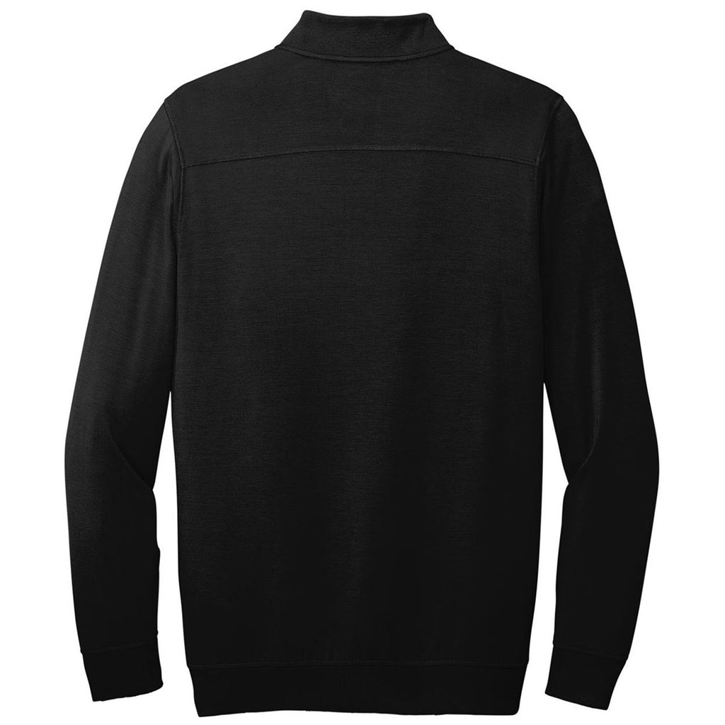 TravisMathew Men's Black Newport Quarter Zip Fleece