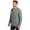 TravisMathew Men's Quiet Shade Grey Newport Full-Zip Fleece