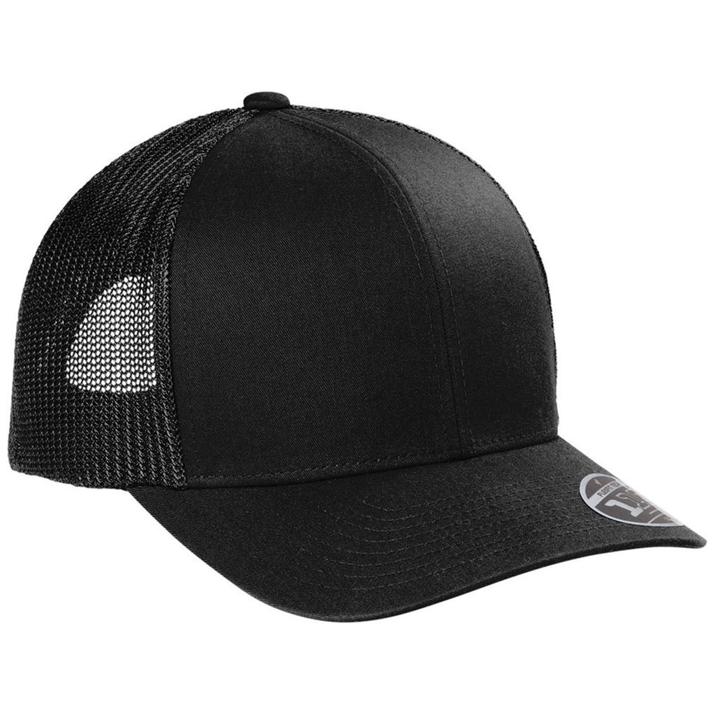 TravisMathew Men's Black Cruz Trucker Cap