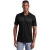 TravisMathew Men's Black Monterey Chest Stripe Polo