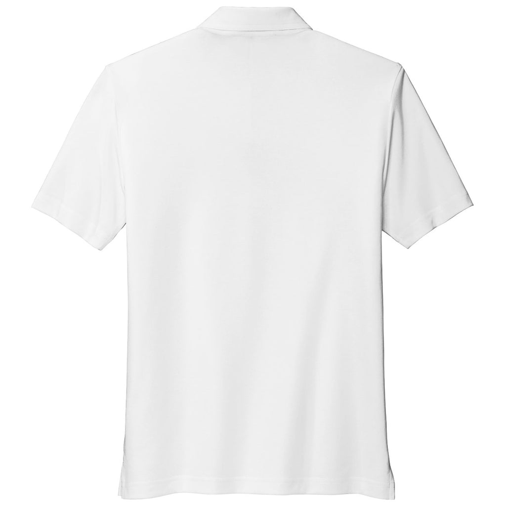 TravisMathew Men's White Monterey Chest Stripe Polo