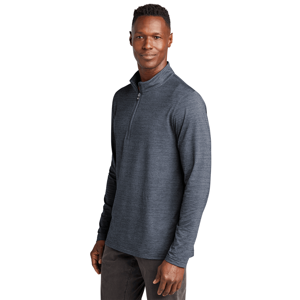 TravisMathew Men's Vintage Indigo Heather Crestview 1/4-Zip