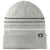 TravisMathew Light Grey Heather Striped Cuffed Beanie