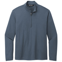TravisMathew Men's Vintage Indigo/Black Coto Performance Quarter Zip
