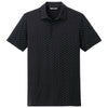 TravisMathew Men's Black/Aegean Blue Oceanside Geo Polo