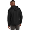 TravisMathew Men's Black Balboa Hoodied Full-Zip Jacket