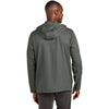 TravisMathew Men's Dark Grey Heather Balboa Hoodied Full-Zip Jacket