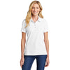 TravisMathew Women's White Oceanside Solid Polo