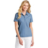 TravisMathew Women's Classic Blue Heather Oceanside Heather Polo