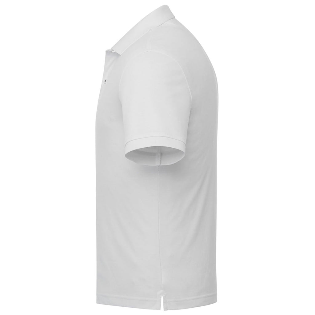 UNTUCKit Men's White Damaschino Short Sleeve Polo