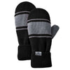 Roots73 Black/Quarry Hemlock Knit Mitts