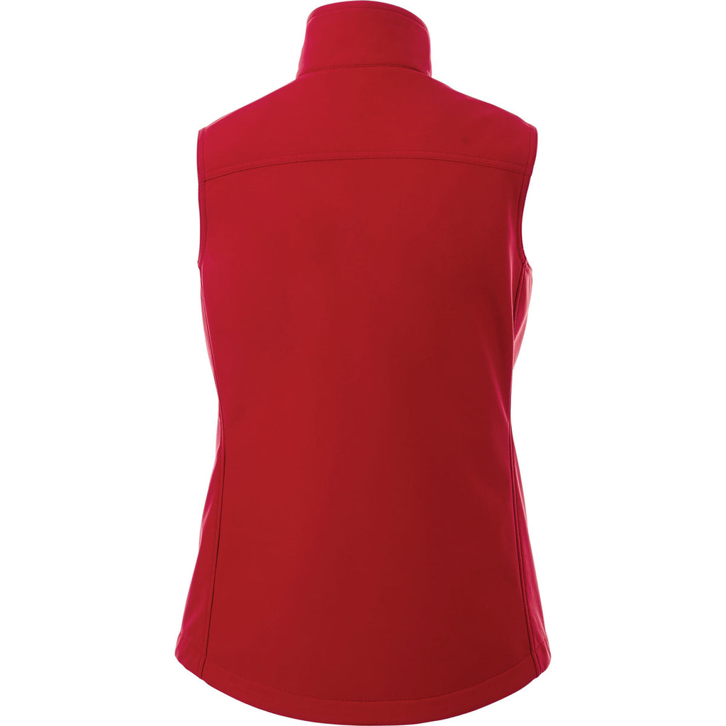 Elevate Women's Team Red Stinson Softshell Vest