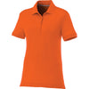 Elevate Women's Orange Crandall Short Sleeve Polo