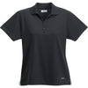 Elevate Women's Black Moreno Short Sleeve Polo