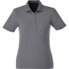 Elevate Women's Steel Grey Dade Short Sleeve Polo