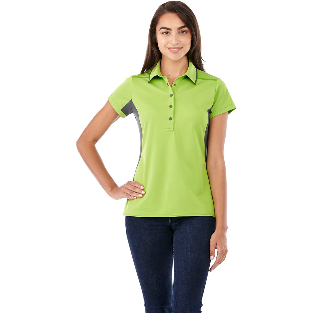 Elevate Women's Apple/Grey Storm Royce Short Sleeve Polo