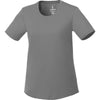 Elevate Women's Steel Grey Omi Short Sleeve Tech T-Shirt