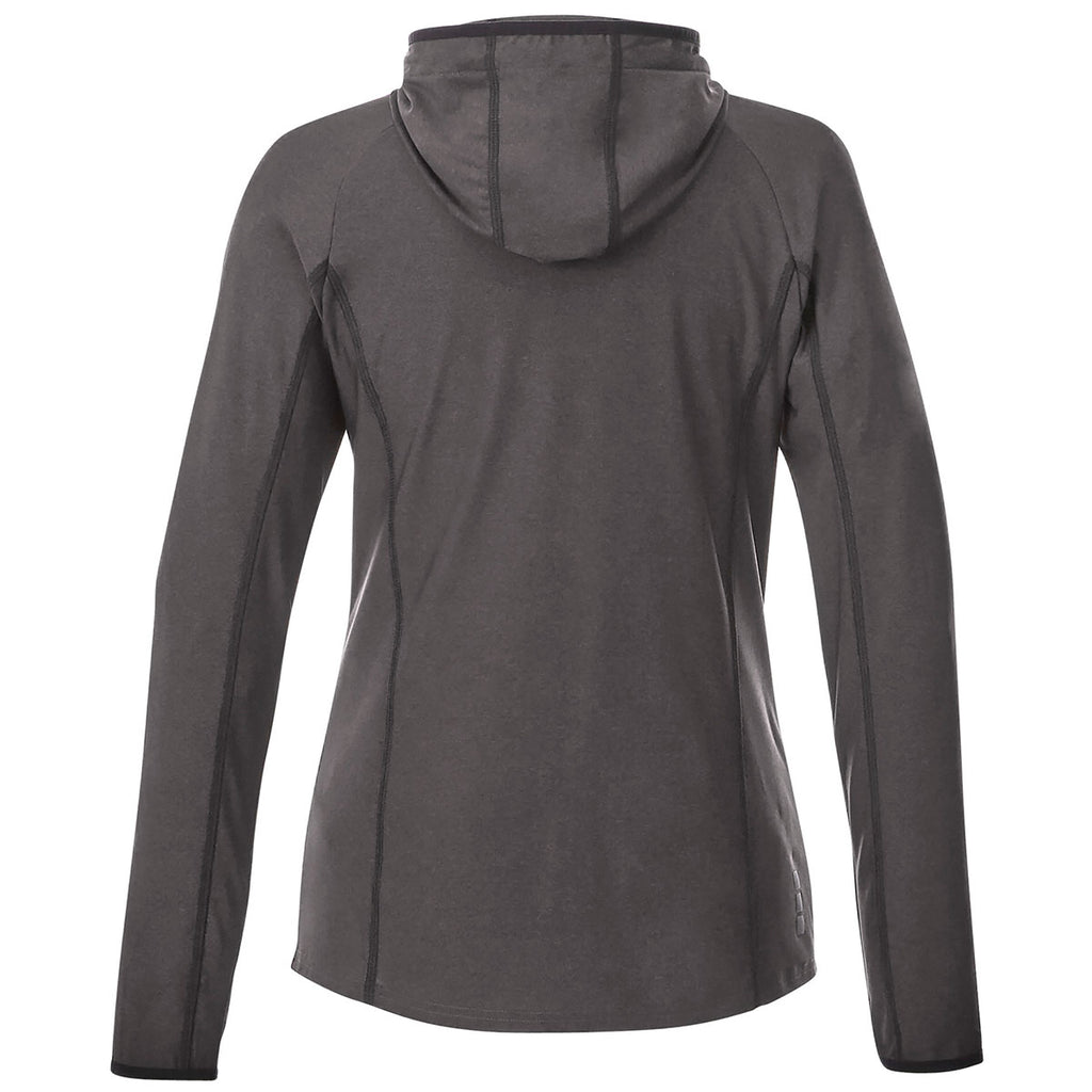 Elevate Women's Black Smoke Heather Kaiser Knit Jacket