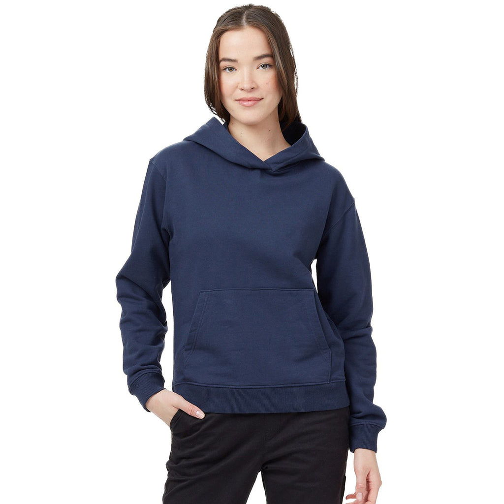 Tentree Women's Dress Blue Organic Cotton French Terry Classic Hoodie