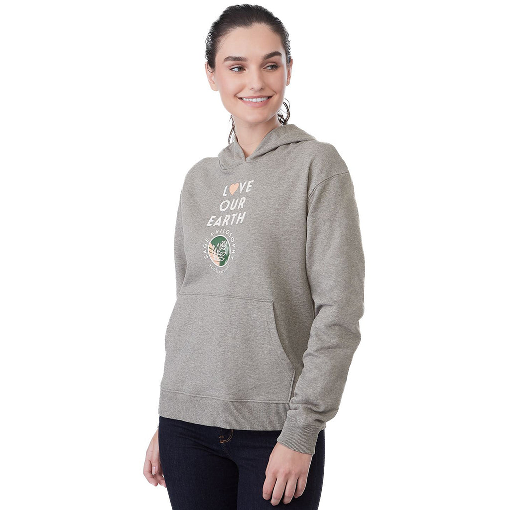 Tentree Women's Heather Grey Organic Cotton French Terry Classic Hoodie