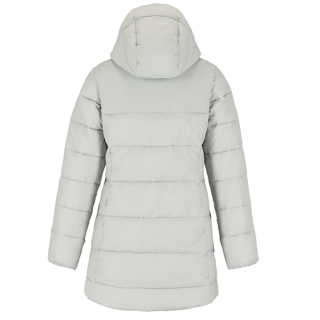 Trimark Women's Silver Geneva Eco Long Packable Insulated Jacket