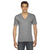 American Apparel Unisex Athletic Grey Short-Sleeve V-Neck