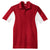 Sport-Tek Men's True Red/ White Tall Side Blocked Micropique Sport-Wick Polo