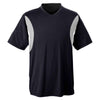 Team 365 Men's Black Short-Sleeve Athletic V-Neck Tournament Jersey