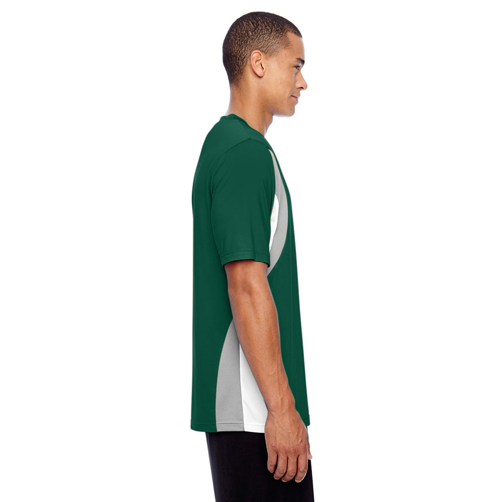 Team 365 Men's Sport Forest Short-Sleeve Athletic V-Neck Tournament Jersey