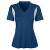 Team 365 Women's Sport Dark Navy Short-Sleeve Athletic V-Neck Tournament Jersey