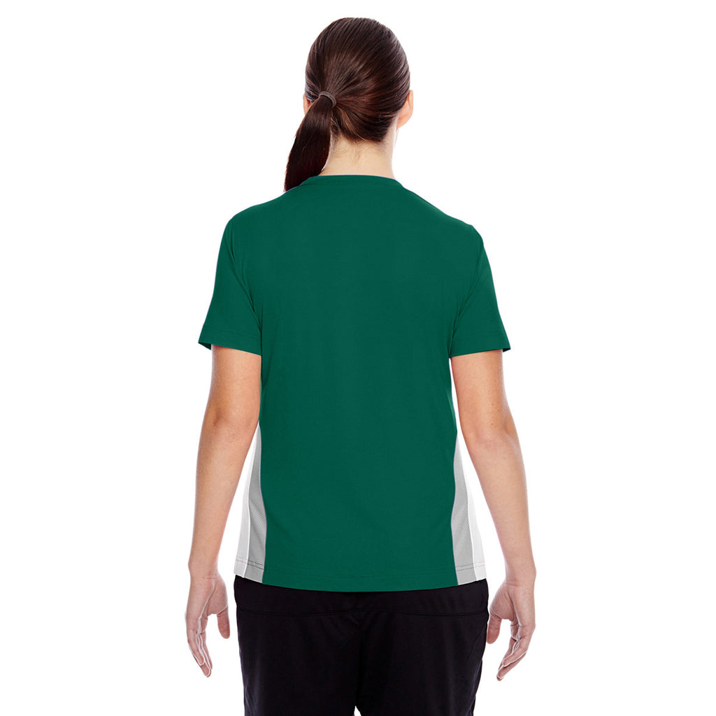 Team 365 Women's Sport Forest Short-Sleeve Athletic V-Neck Tournament Jersey