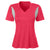 Team 365 Women's Sport Red Short-Sleeve Athletic V-Neck Tournament Jersey