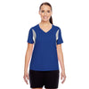 Team 365 Women's Sport Royal Short-Sleeve Athletic V-Neck Tournament Jersey