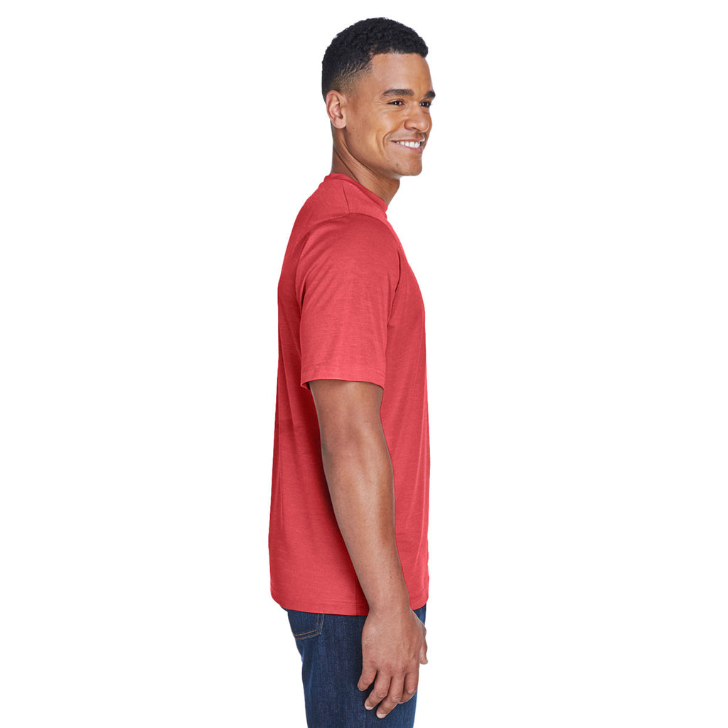 Team 365 Men's Sp Red Heather Zone Sonic Heather Performance T-Shirt